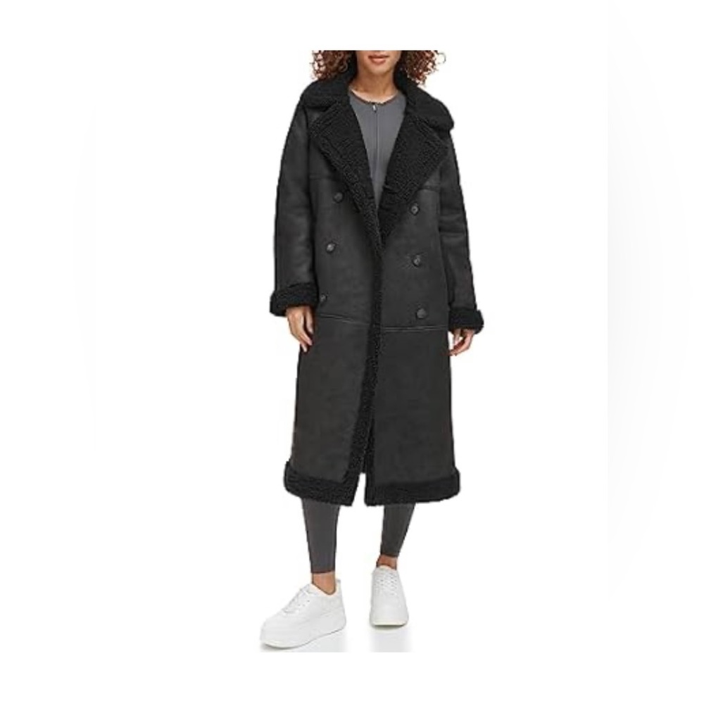 Levi's Women's Faux Shearling Long Coat/ XL NWT